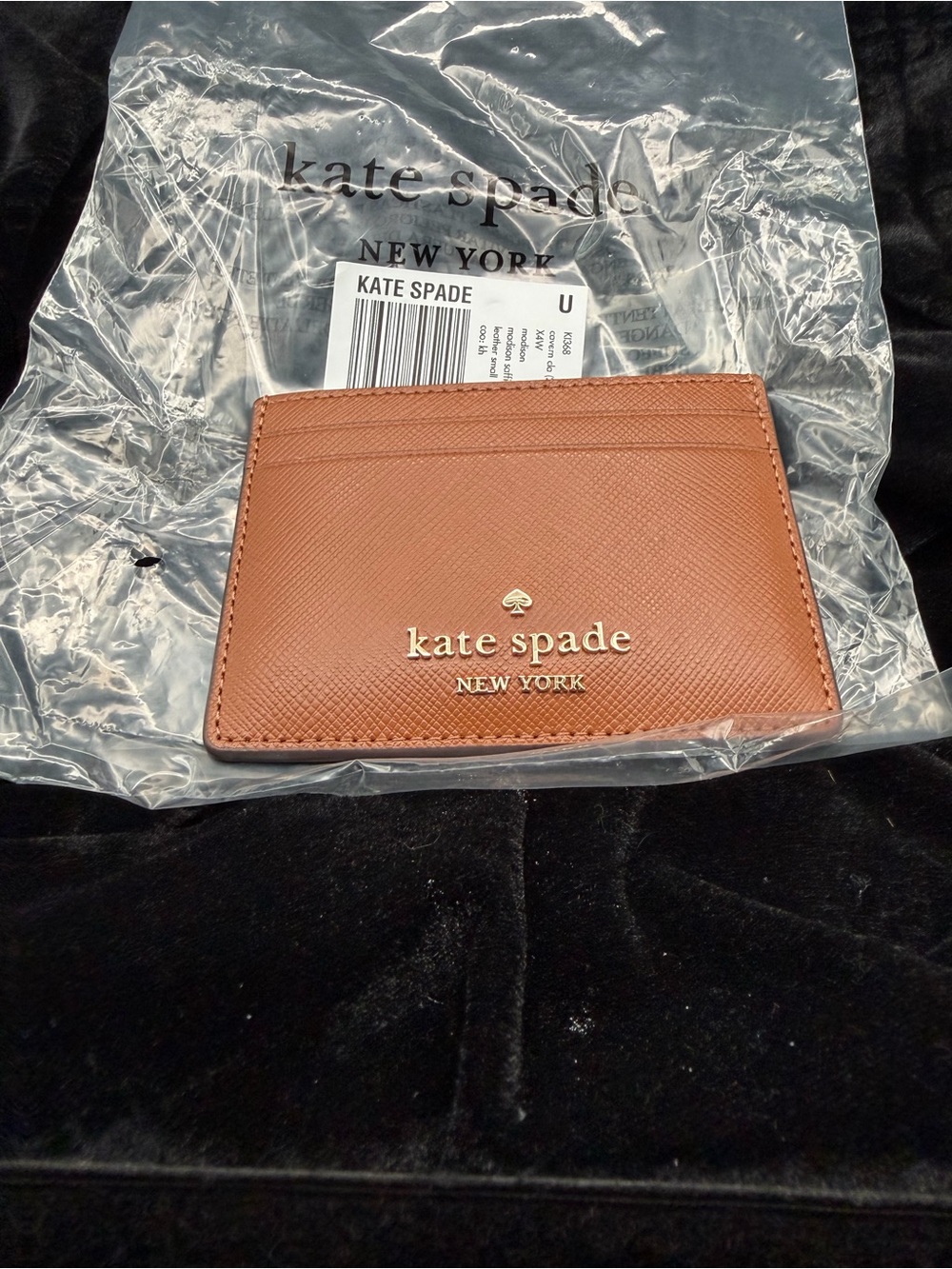 Kate Spade New York Madison Brown Leather Card Holder